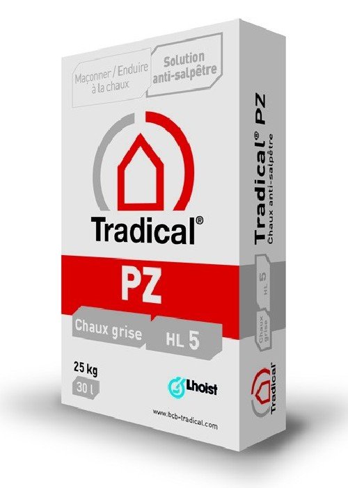 Tradical - PZ (25kg) Chaux grise special anti-salpetre