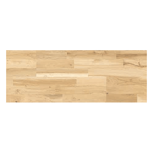 Parquet FSC Berg & Berg Chêne poncé sauvage 3 frises, huilé blanc