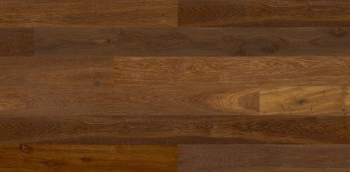 Parquet FSC Berg & Berg Chêne Norrland dark brossé, fumé fort, huilé nature (m²)