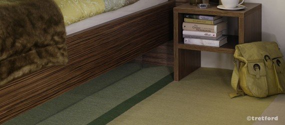 Tretford - Tapis Ever en lés de 2m de large (poils de chèvre Cachemire & laine vierge)