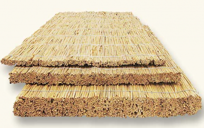 Isolation Roseaux en plaques de 2 ou 5 cm, 1x2m (m²)