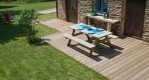 Lames de terrasse en PIN T4 Maron 27 x 145