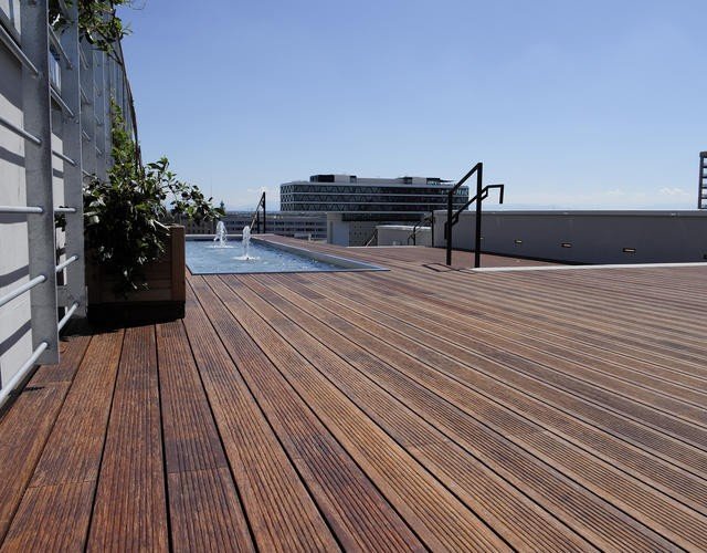 BAMBOOTOUCH - Terrasse en BAMBOU massif thermotraité 20x139x1860