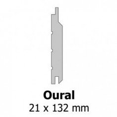 SILVERWOOD - Bardage Mélèze Oural non préservé 21 x 132 - Longeur de 4m
