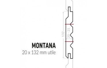 SILVERWOOD - Bardage SDN Montana brossé T3 GRIS 21 x 132 - Longeur de 3m