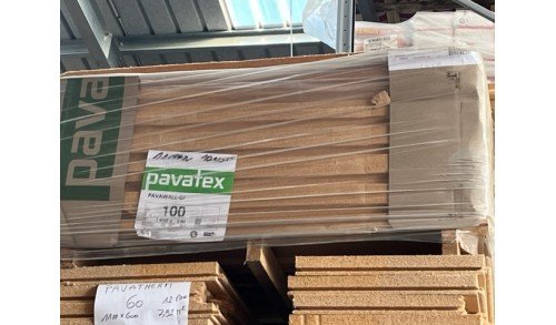 PAVATEX - PAVAWALL GF Panneaux enduisable exterieur 100 mm - 1450 mm x 580 - LOT 11,77m2