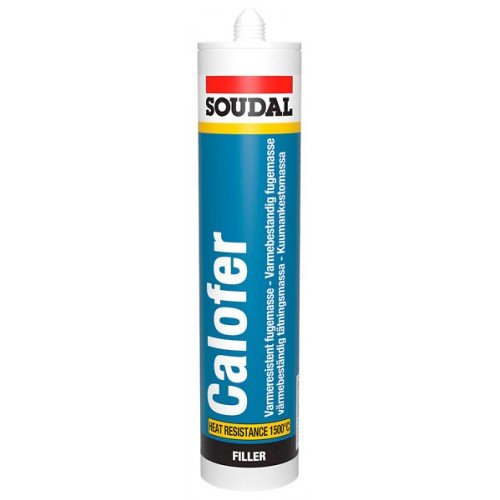 SOUDAL - CALOFER Mastic de jointoyage non-élastique, résistant à la chaleur Calofer jusqu’à + 1500°C