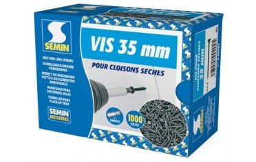 SEMIN - Vis cloisons sèches 35 mm x 3,5 mm TTPC (1000 Pces)