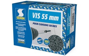 SEMIN - Vis cloisons sèches 55 mm x 4,2 mm TTPC (500 Pces)