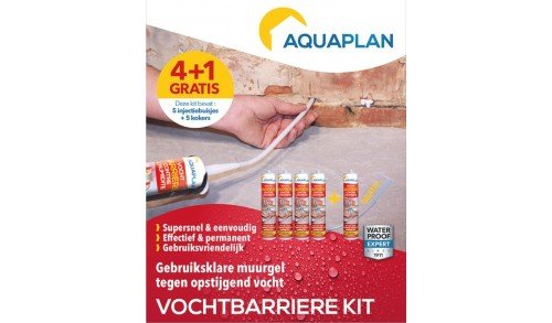 AQUAPLAN - KIT BARRIÈRE D'HUMIDITÉ AQUAPLAN 4+1