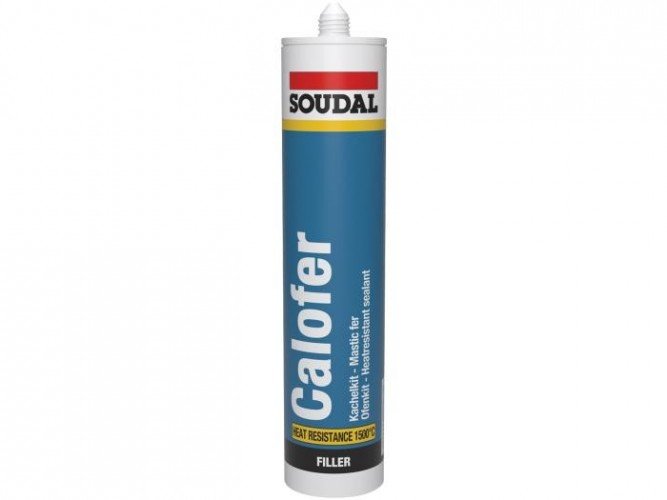 SOUDAL - CALOFER Mastic de jointoyage non-élastique, résistant à la chaleur Calofer jusqu’à + 1500°C