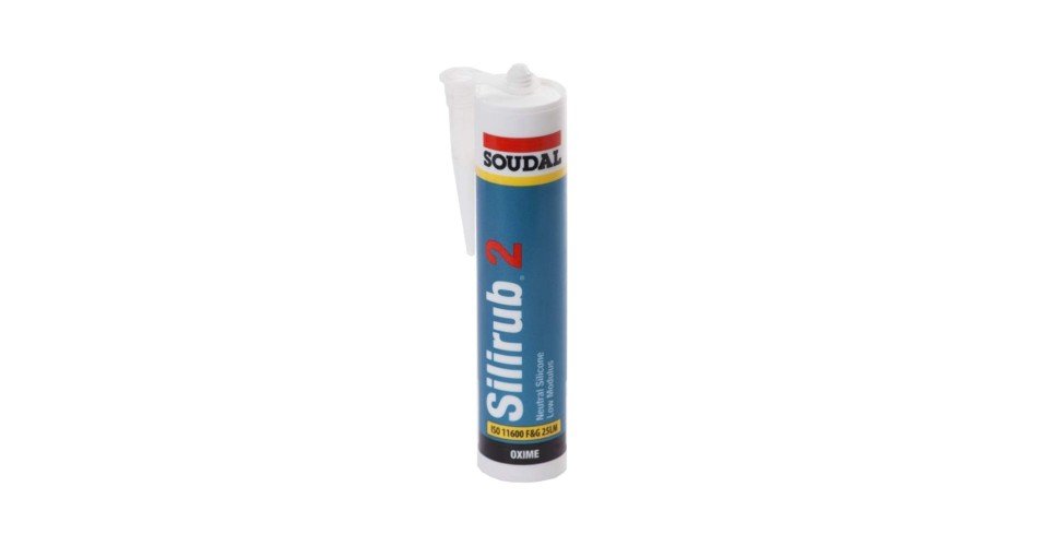 SOUDAL - SILIRUB 2 mastic silicone 300 ML transp.Gris