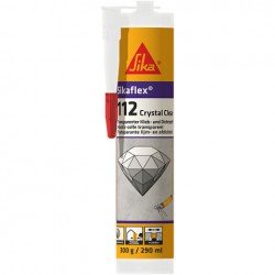 SIKA - Sikaflex 112 crystal mastic colle transparant 290ml