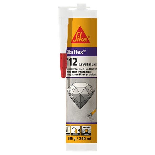 SIKA - Sikaflex 112 crystal mastic colle transparant 290ml