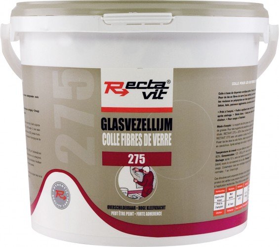 RECTAVIT - 275 - 10 kg, colle fibre de verre, blanc