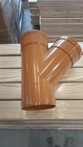 Martens - Y 45°, 2xMANCHONNE SN4 D160x160mm orange