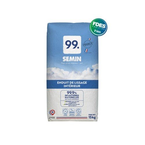 SEMIN - Semin 99 Enduit de LISSAGE, sac 15kg