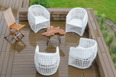 BAMBOOTOUCH - DECKOOTOUCH TERRASSES MASSIVES COMPOSITE RECYCLÉ ( OLD BROWN DOUBLE FACE vieilli et rainuré double peigne )
