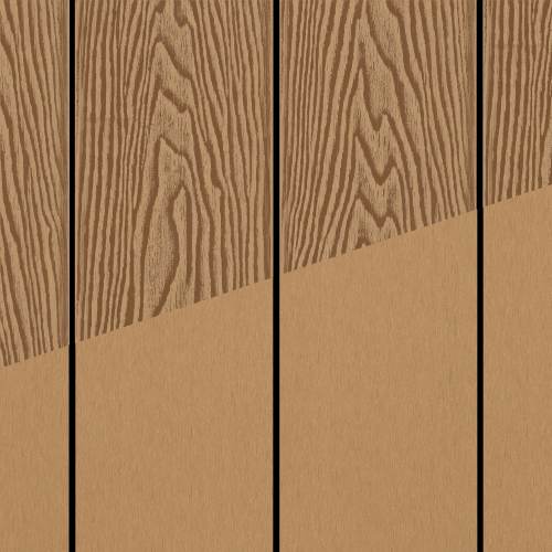 BAMBOOTOUCH - DECKOOTOUCH TERRASSES MASSIVES COMPOSITE RECYCLÉ ( SAND DOUBLE FACE bois et lisse - new design ) )