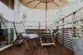 BAMBOOTOUCH - DECKOOTOUCH TERRASSES MASSIVES COMPOSITE RECYCLÉ ( OLD CHOCOLATE DOUBLE FACE vieilli et lisse ) )