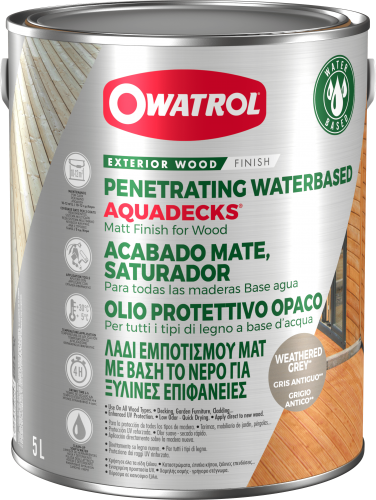 OWATROL- AQUADECKS. 5L GRIS VIEUX BOIS - 554AA