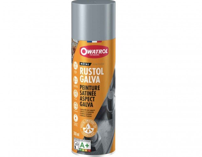 OWATROL - RUSTOL PEINTURE ASPECT GALVA ATO 300ml