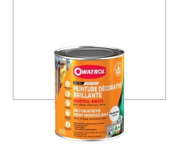 OWATROL - RUSTOL DECO BRILLANT 0,75L RAL 9010