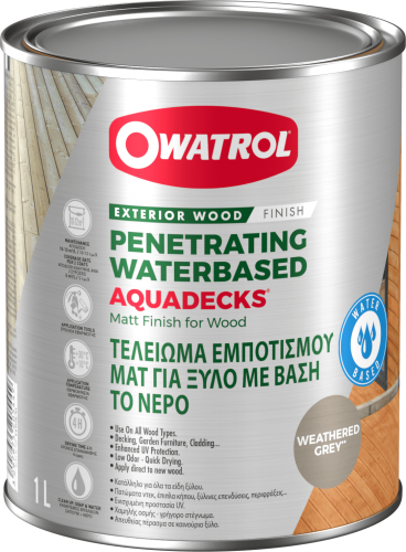 OWATROL - AQUADECKS. 1L GRIS VIEUX BOIS - 544AA