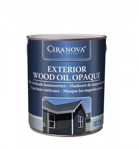 CIRANOVA - Exterior wood oil Opaq (2,5L) L. Grey