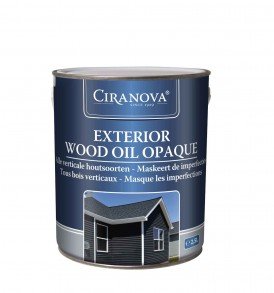 CIRANOVA - Exterior wood oil Opaq (2,5L) Black