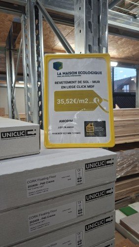 AMORIM - Cork Blanchi CLICK MDF SC 915X305X10,5mm (1,95M2)